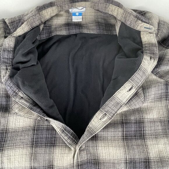 Columbia Men's Plaid Windward Rugged Shirt Jacket Shacket Fleece Lined large - Picture 6 of 6